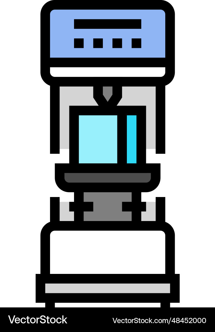 Hardness testing materials engineering color icon Hardness testing materials engineering color icon Vector Image