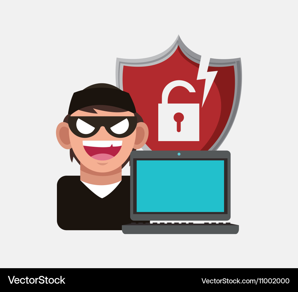Internet security related icons image vector image