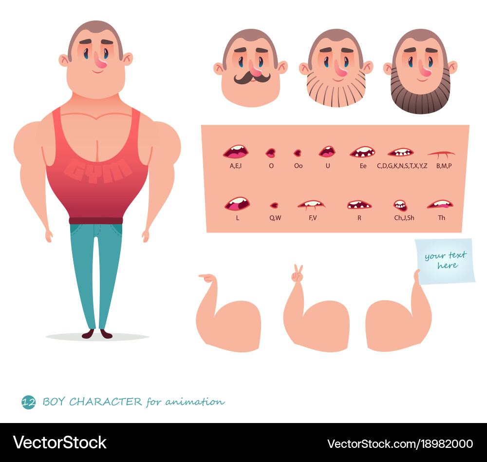 Man character for your scenes vector image