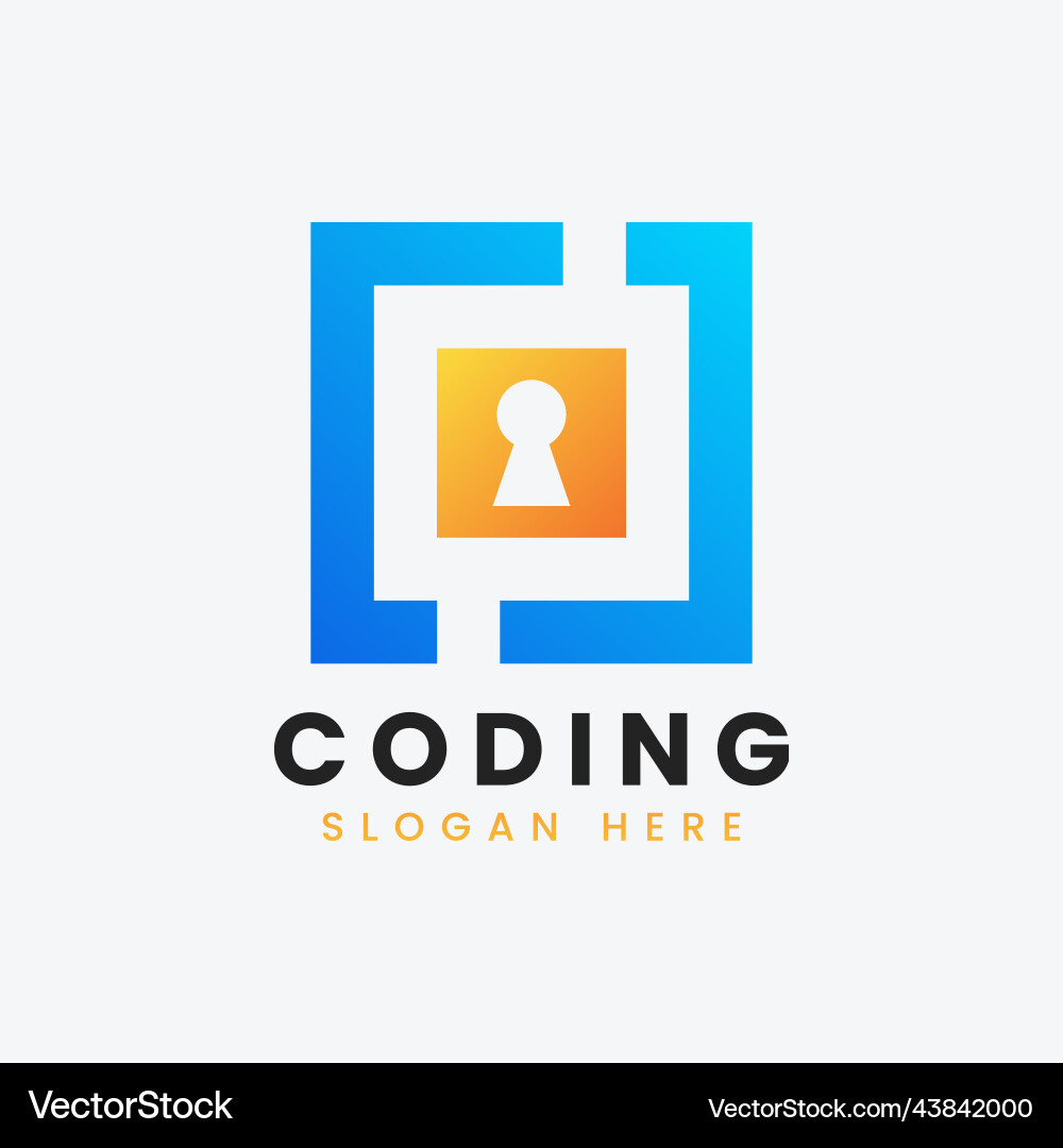 Moderne Computer Programmieren Logo Design Moderne Computer Programmieren Logo Design vektorbild
