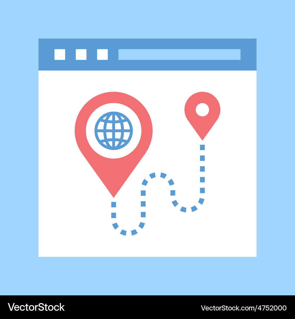 Navigation Icons vector image