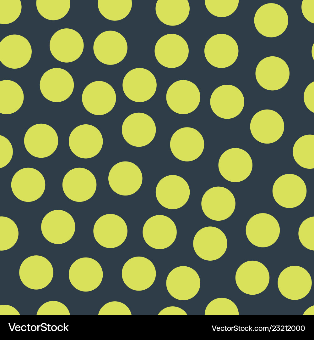 Random placed polka dots lime on dark blue pattern Random placed polka dots lime on dark blue pattern vector image