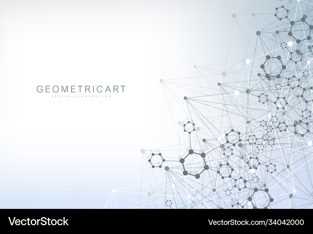 Science network pattern connecting lines and dots Science network pattern connecting lines and dots vector image