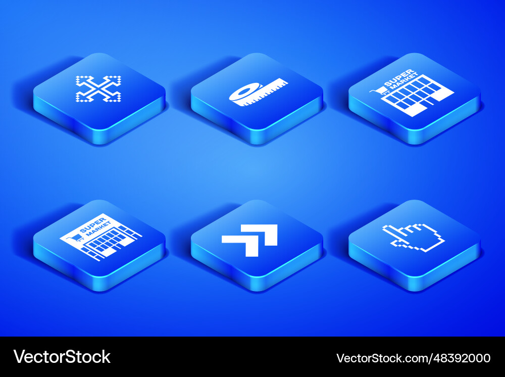 Set pixel hand cursor arrows in four directions Set pixel hand cursor arrows in four directions vector image