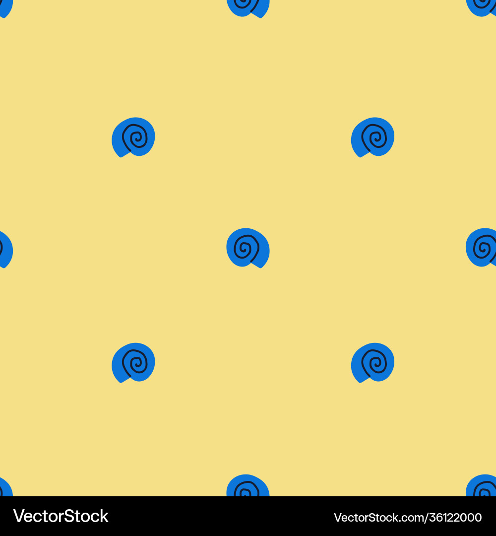 Simple bright seashell seamless pattern Simple bright seashell seamless pattern vector image
