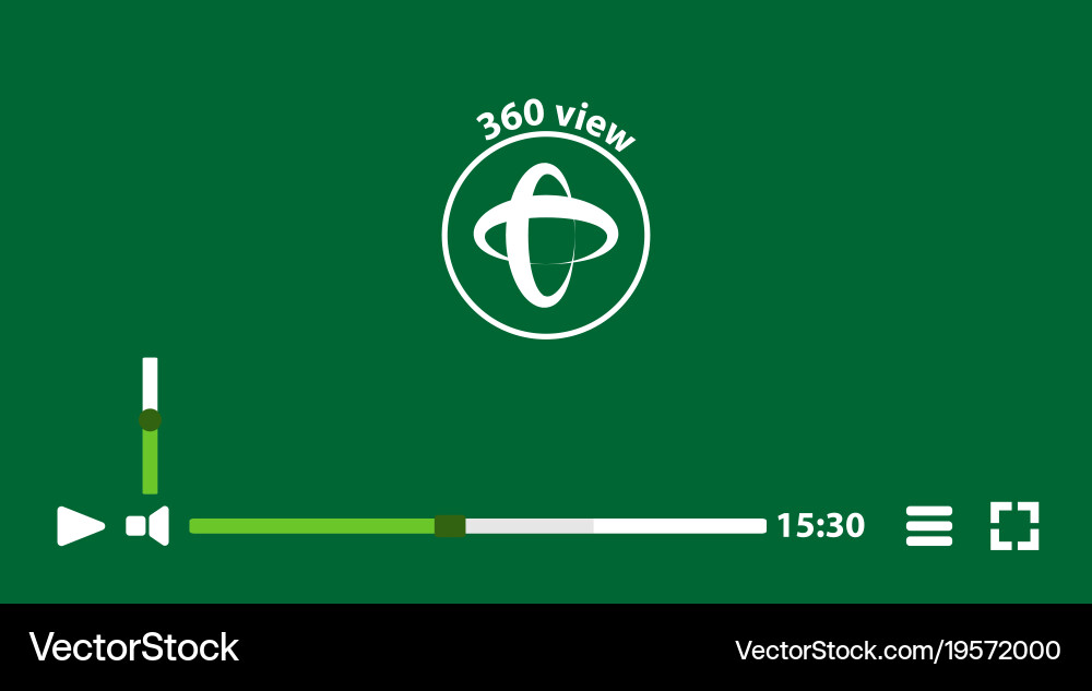 Video player template for web and mobile apps Vector Image
