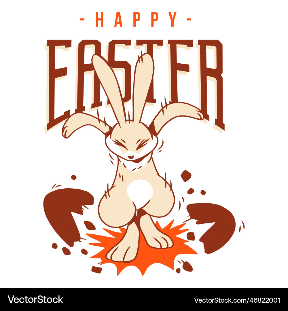 Bunny Kaninchen Schale Osterei Gruß Badge Bunny Kaninchen Schale Osterei Gruß Badge vektorbild