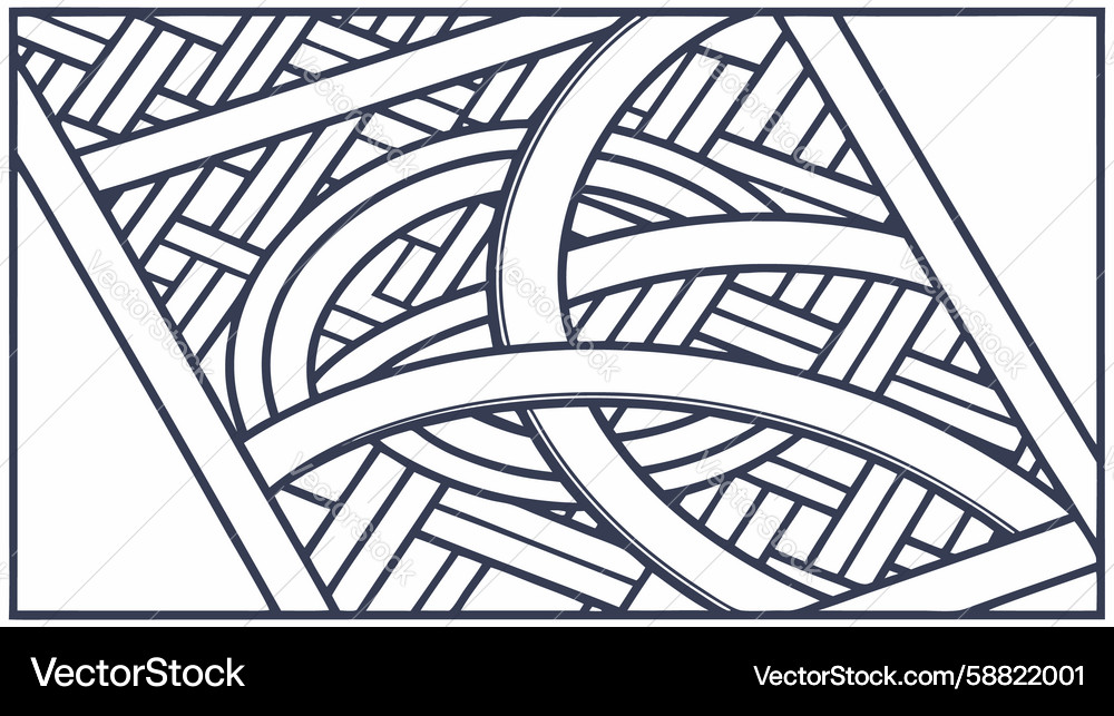 Complex Geometric Lattice Vector Image