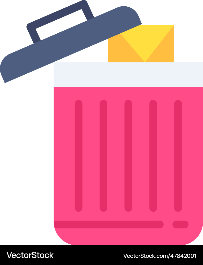 Delete icon image Vector Image