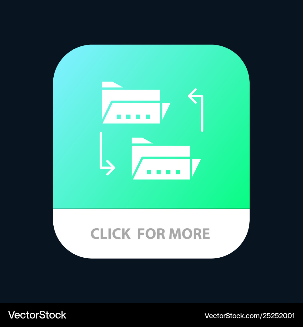 Folder document file sharing mobile Vector Image