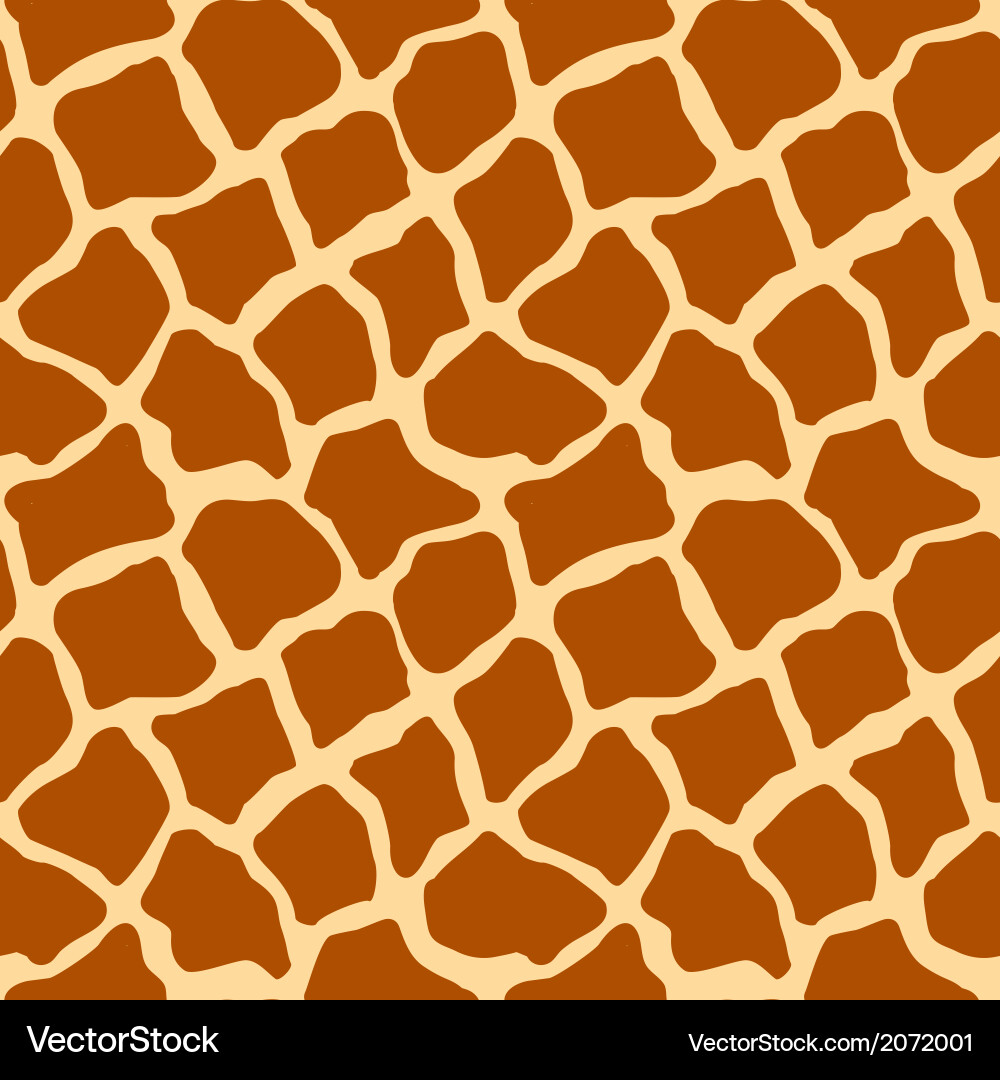 Giraffe Texture Seamless Pattern vector image