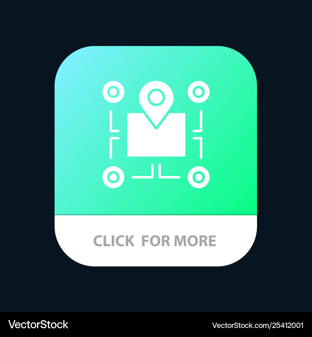 Location map chip area pointer mobile app button Location map chip area pointer mobile app button Vector Image