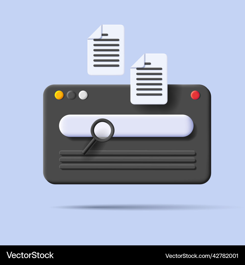Modern Browser Interface vector image