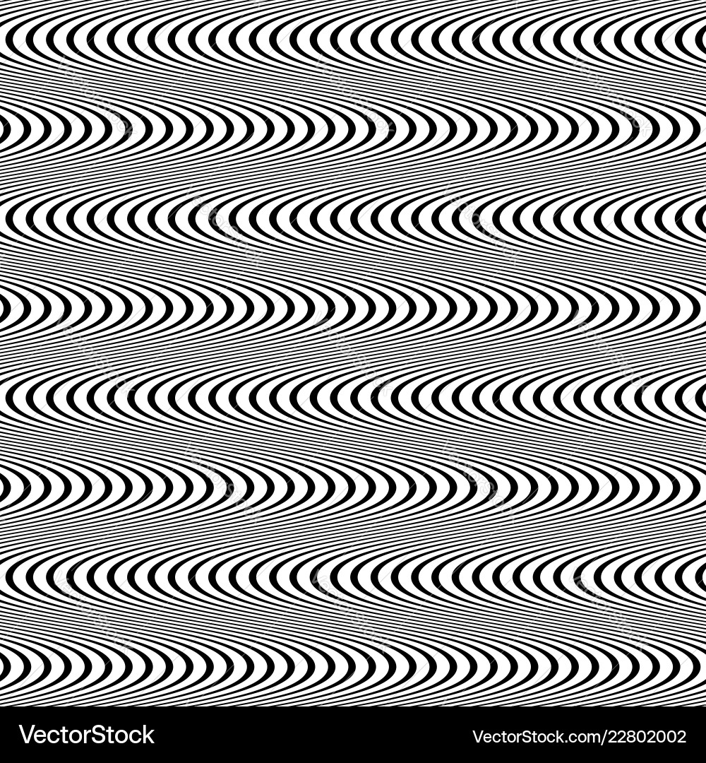 Abstract undulating lines background with dynamism Vector Image