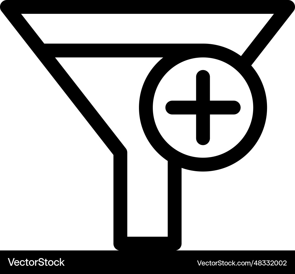 Add filter icon vector image
