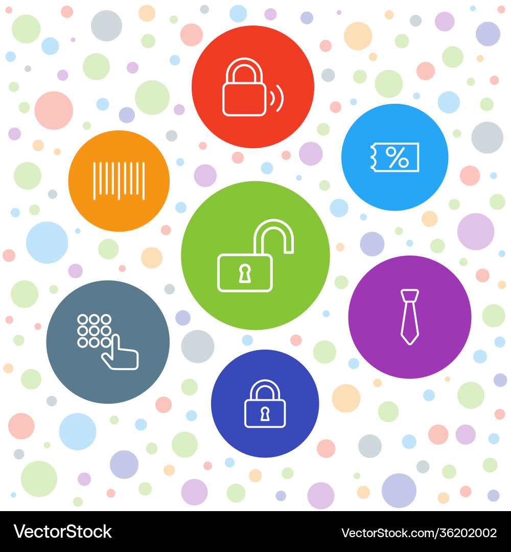 Code icons vector image