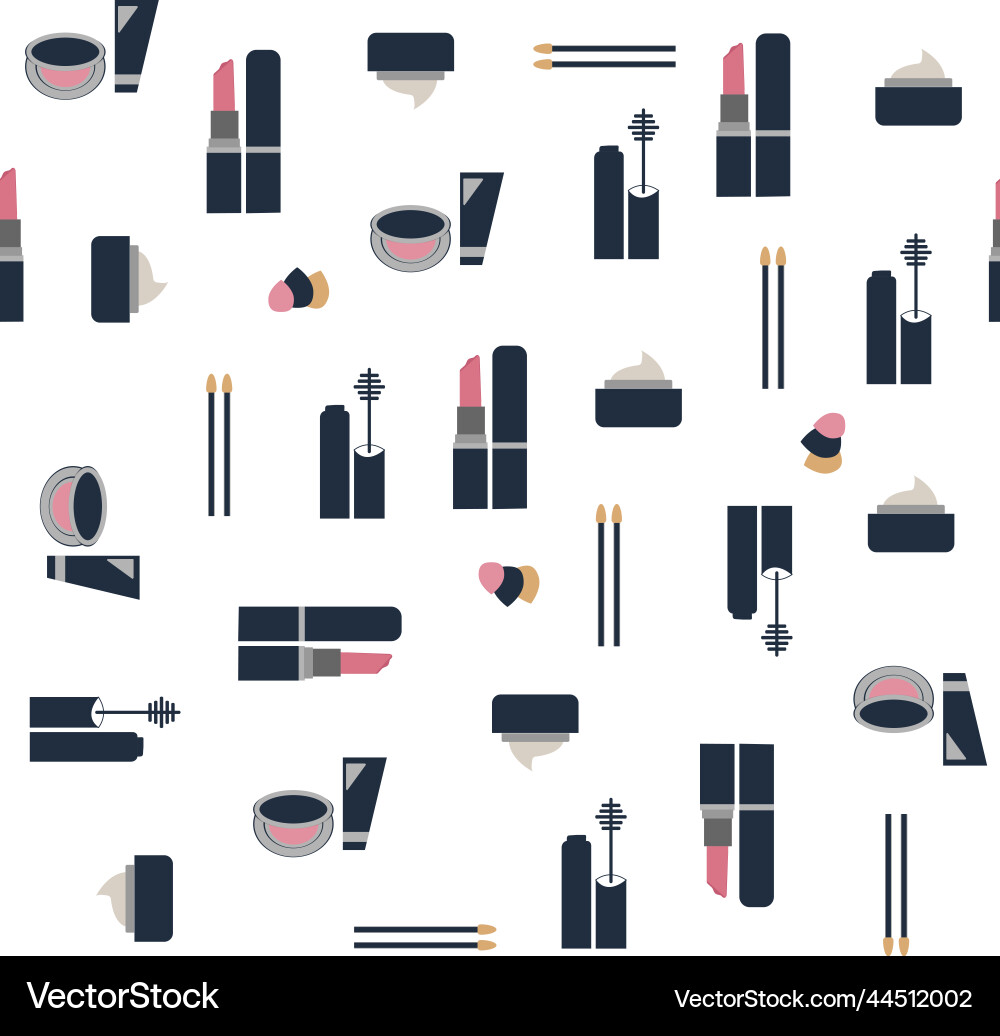 Cosmetics-repeat-pattern Cosmetics-repeat-pattern vector image