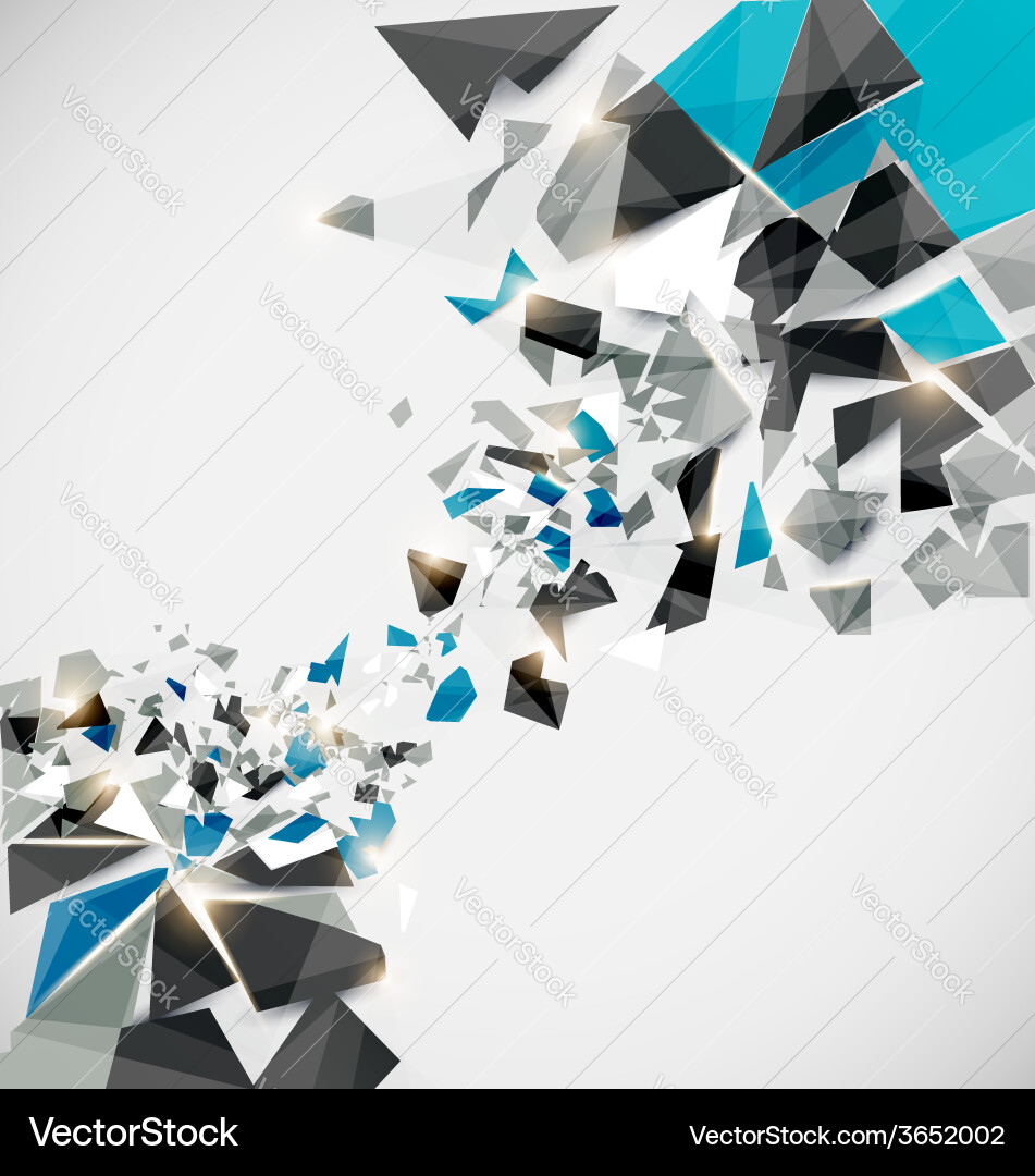 Geometric Fragmentation Background vector image