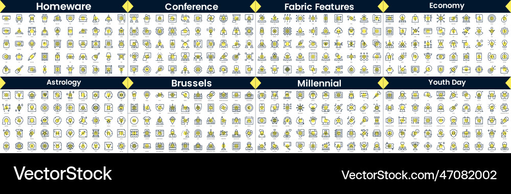 Linear style icons pack in this bundle include Linear style icons pack in this bundle include vector image