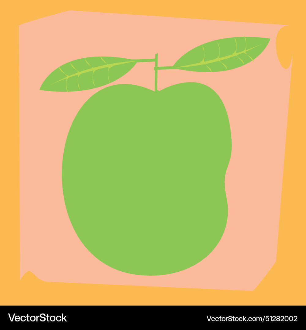 Mango light green Royalty Free Vector Image - VectorStock