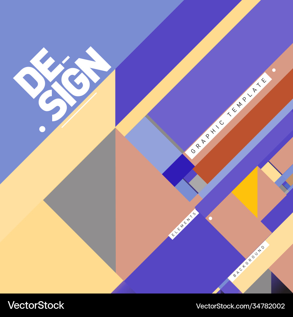 Modern colorful background material design vector image