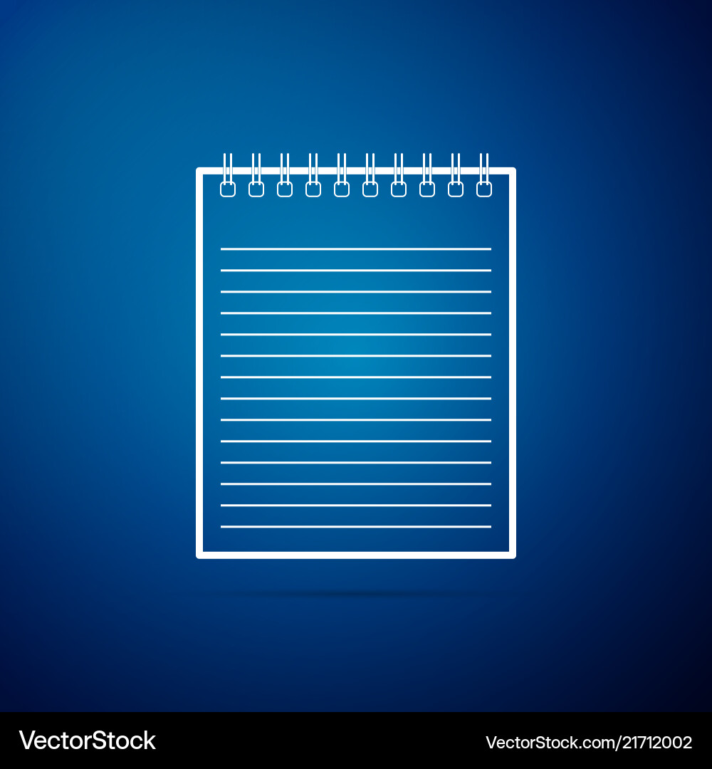 Notebook icon isolated spiral notepad Notebook icon isolated spiral notepad vector image