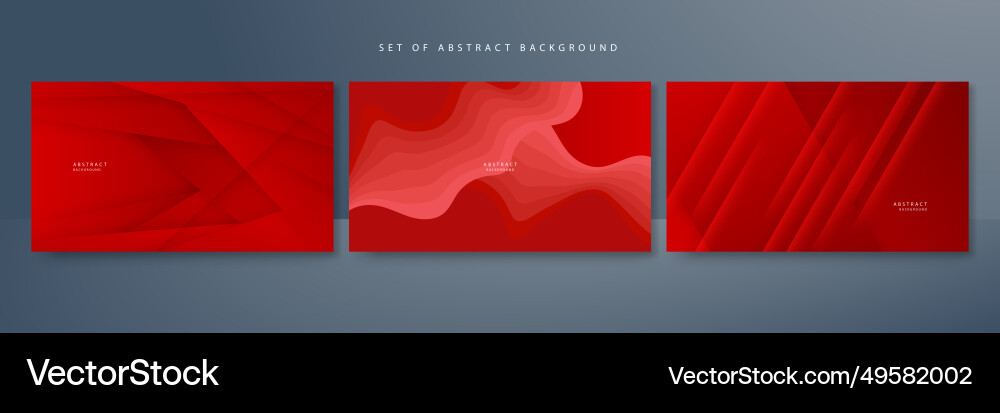 Red abstract background for presentation design Vector Image