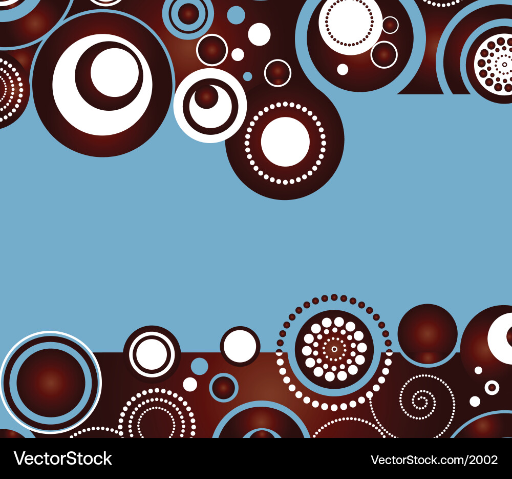 Retro Circular Pattern Vector Image