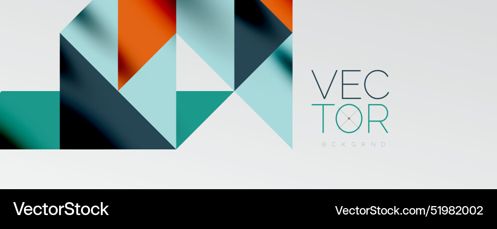 Tech minimal overlapping triangle shapes elements Vector Image