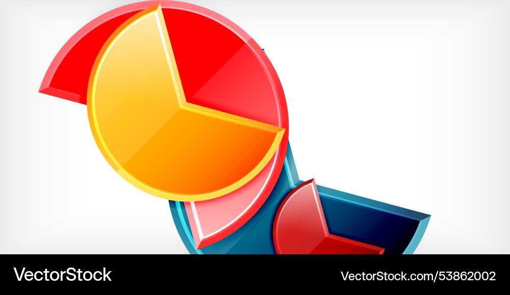 Trendy round shapes with triangular angle design Vector Image