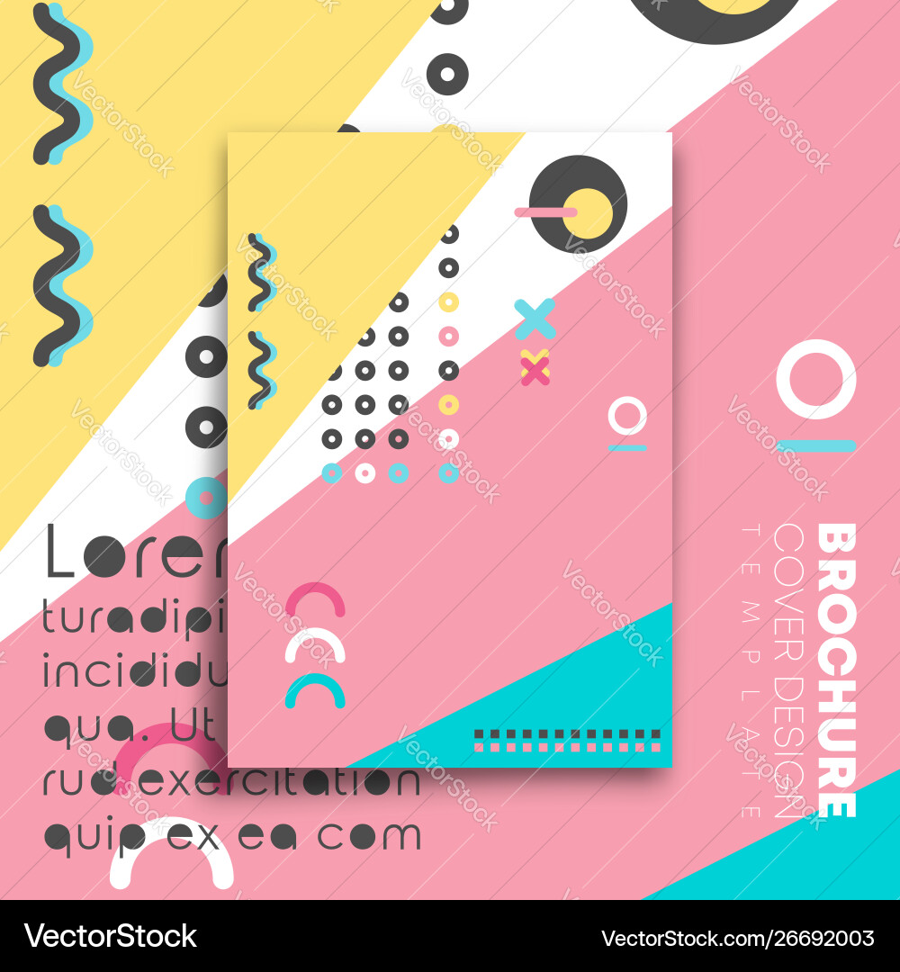 Abstract background with memphis minimal design Abstract background with memphis minimal design vector image