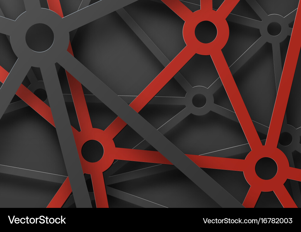 Abstract patterned cobwebs of lines and circles vector image