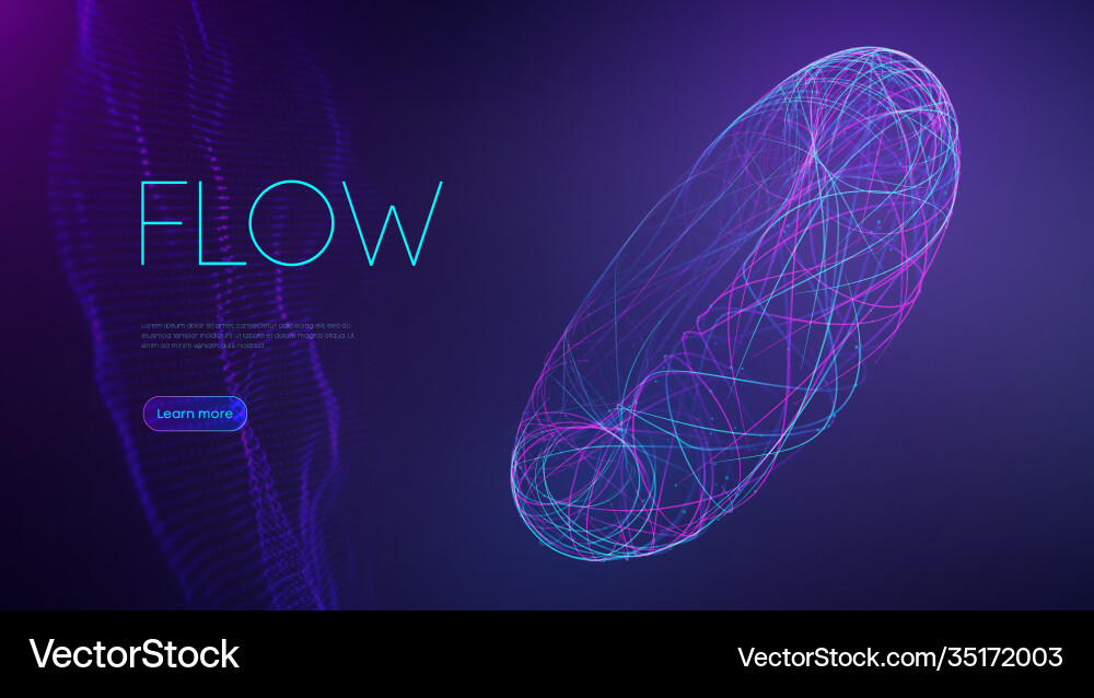AI Flow: Neural Network Abstract vector image