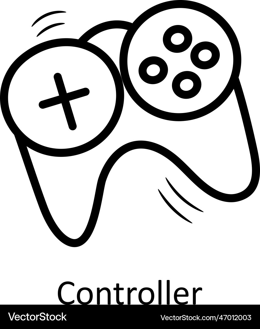 Controller outline icon design Vector Image