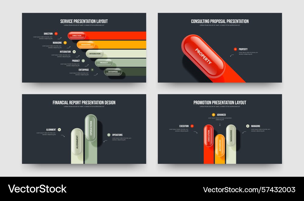 Digital planning five one two three element Vector Image