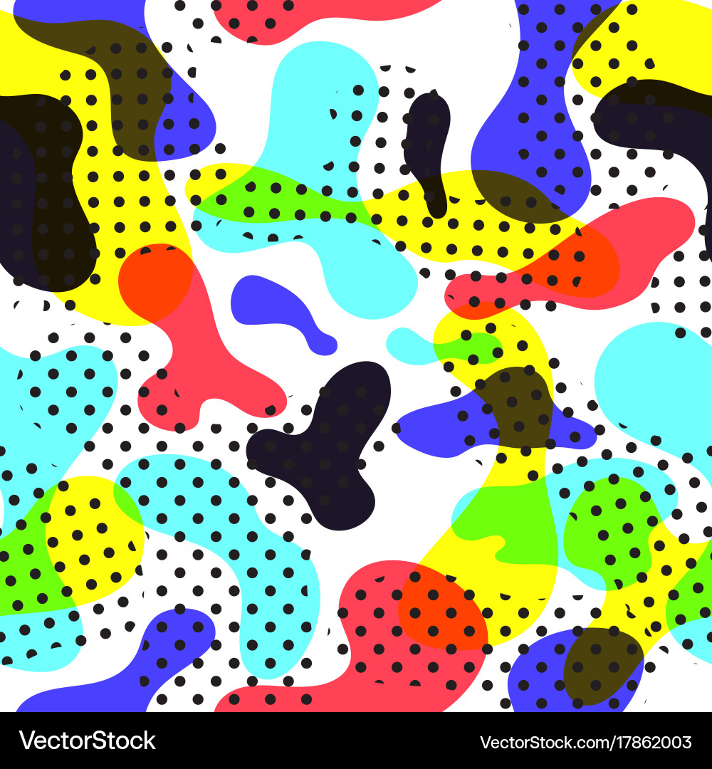 Fluid color seamless pattern modern vector image