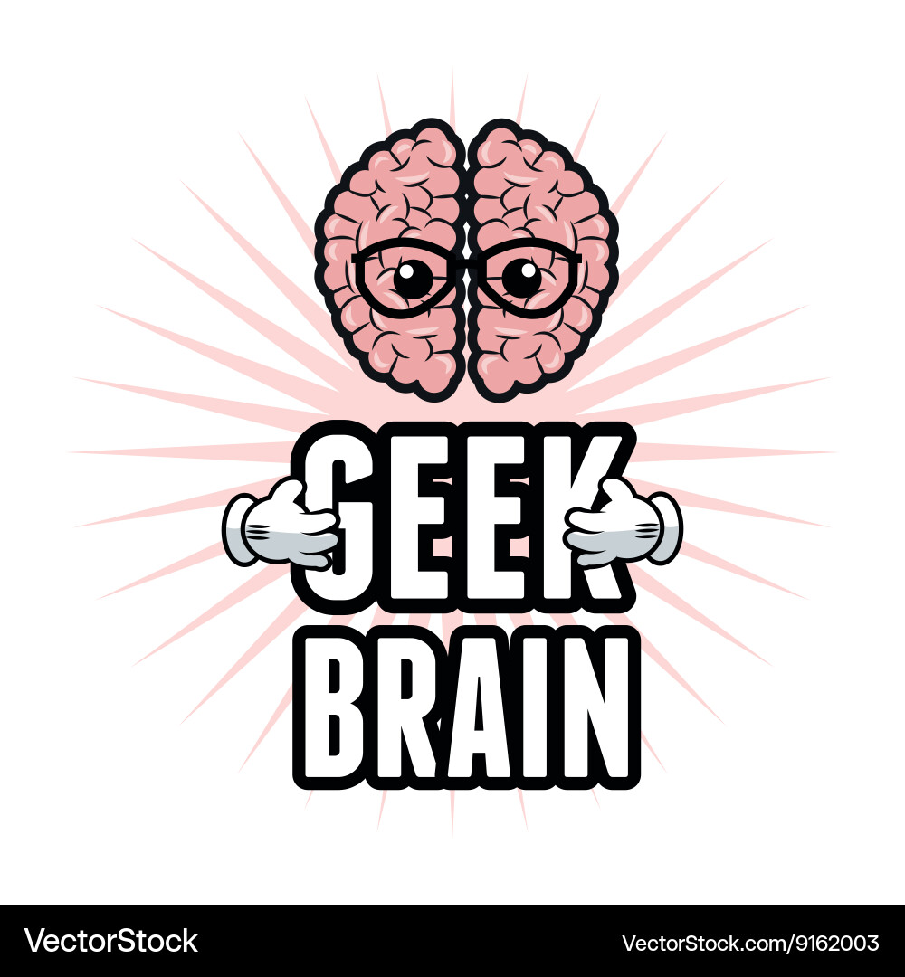 Geek design identity concept vector image