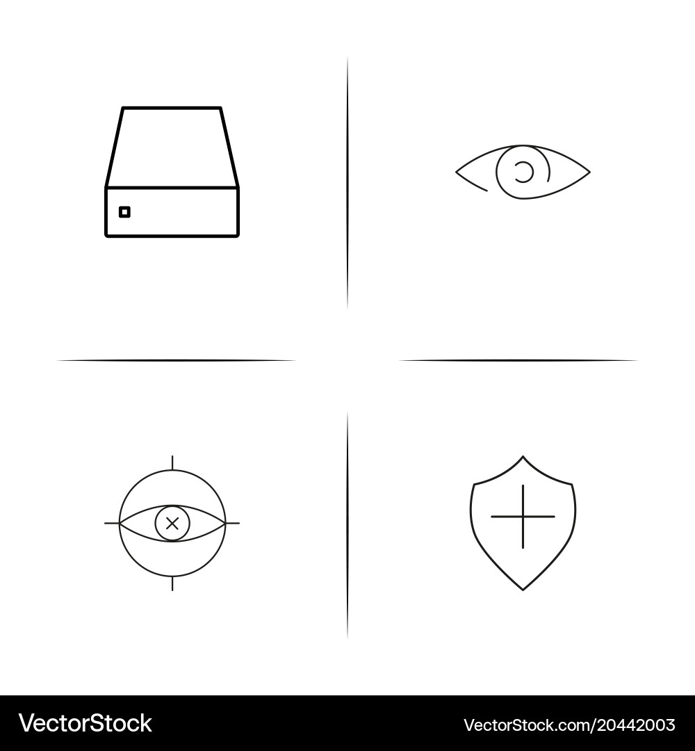Internet technologies simple linear icon vector image