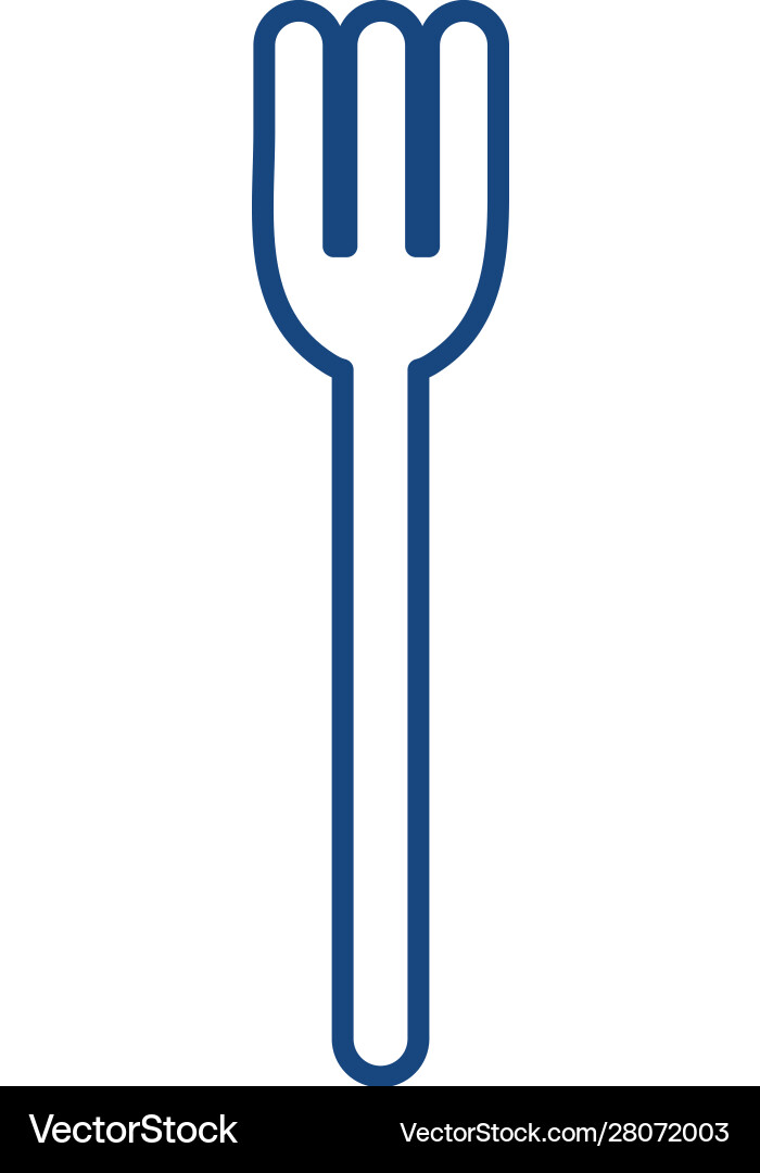 Isolated fork icon design Vector Image
