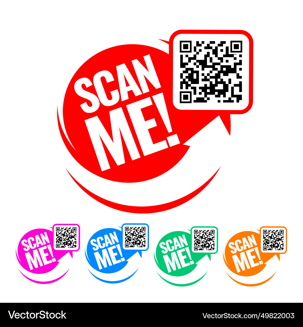 QR Code Scan Symbol vector image