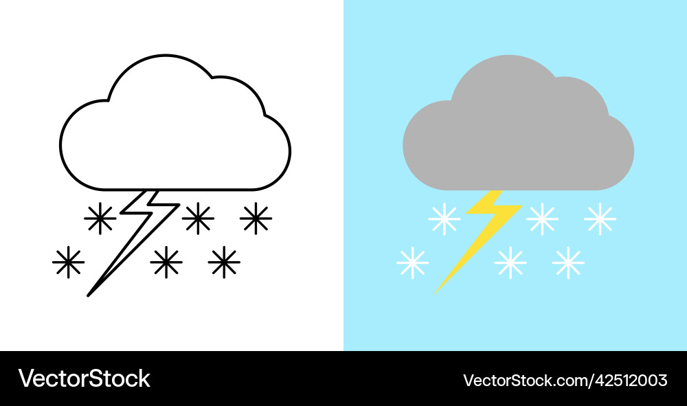 Set with different weather icons of cloud Set with different weather icons of cloud vector image