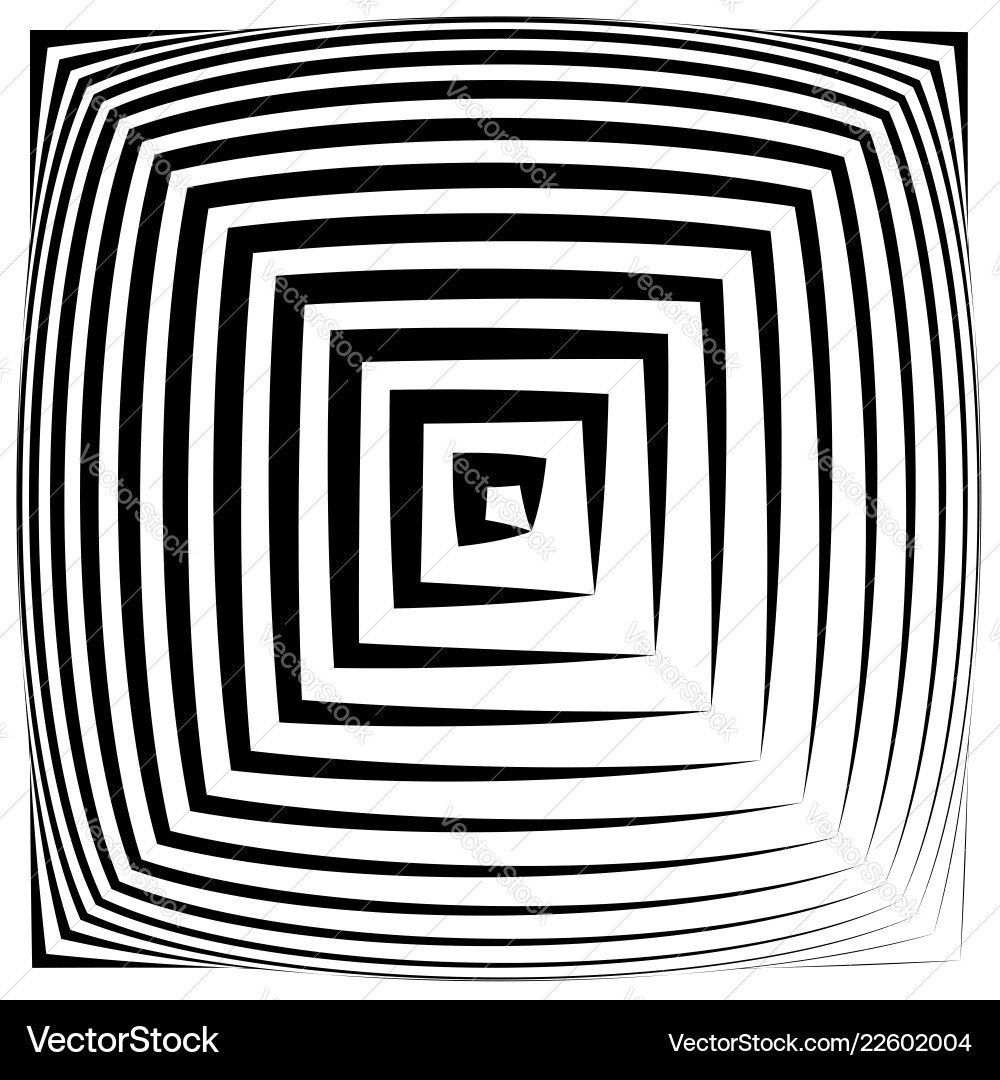 Abstract square element with deformation effect Abstract square element with deformation effect vector image