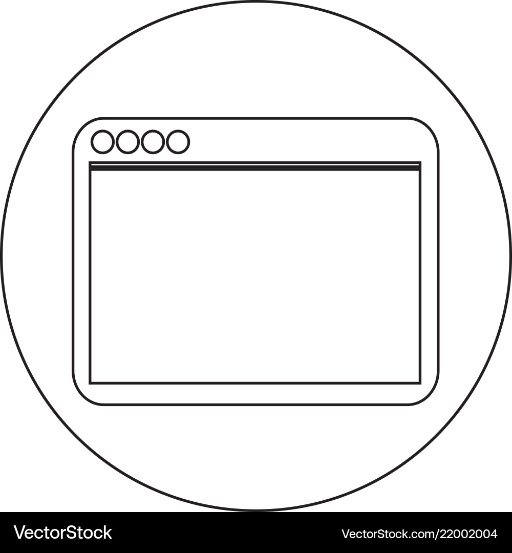Browser icon Browser icon vector image