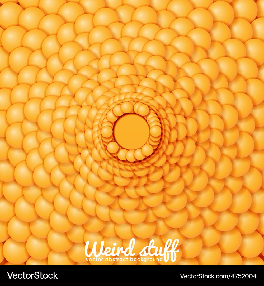 Chain of spheres with soft shadows in form vector image