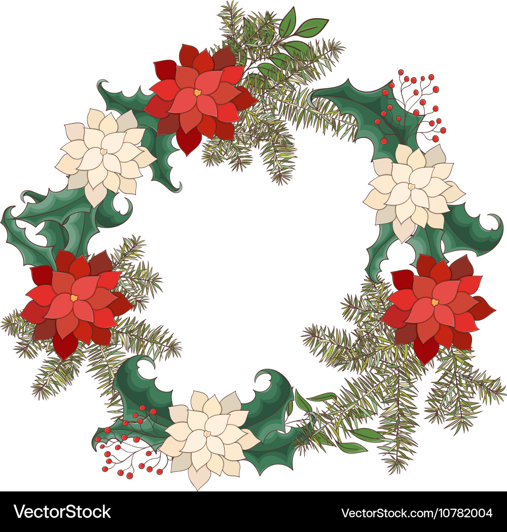 Christmas and new year invitation card Vector Image