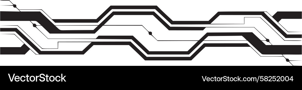 Circuit Flow Abstract Vector Image
