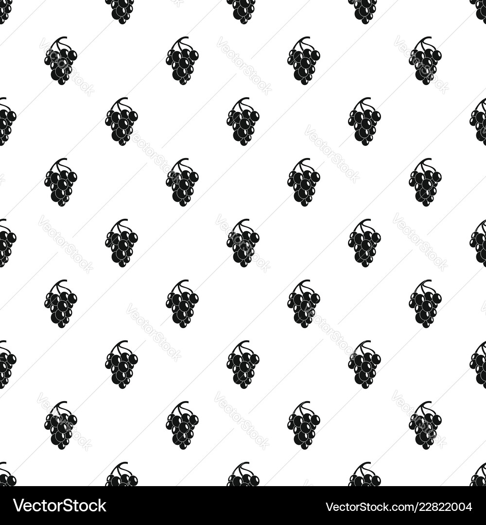Dark grape pattern seamless vector image