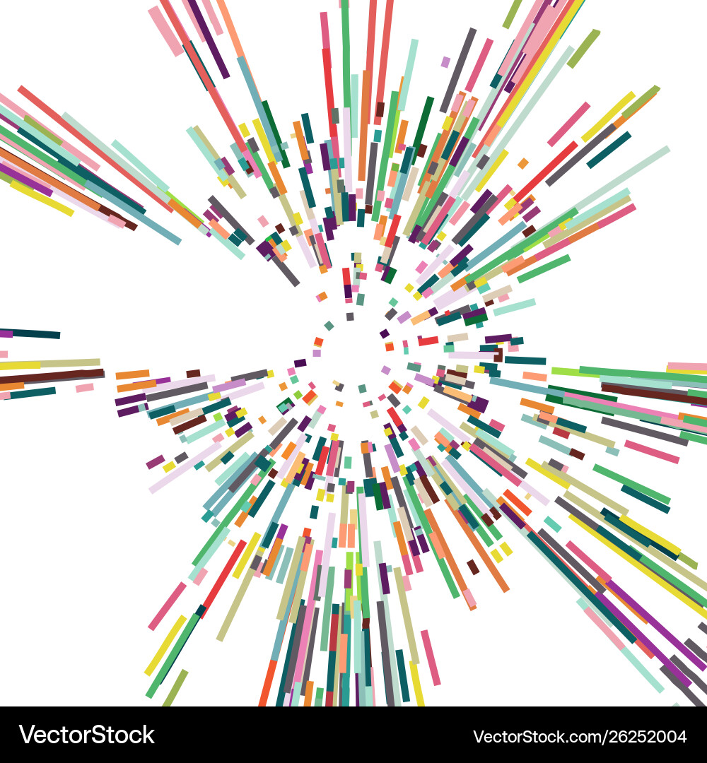 Disperse color stripe abstract background Vector Image