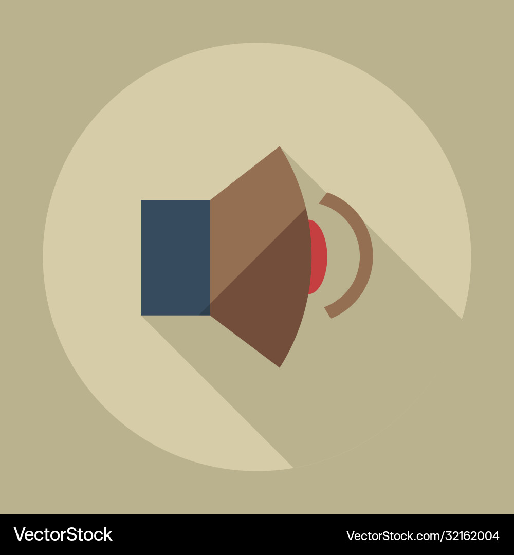 Flat modern design with shadow icons sound vector image