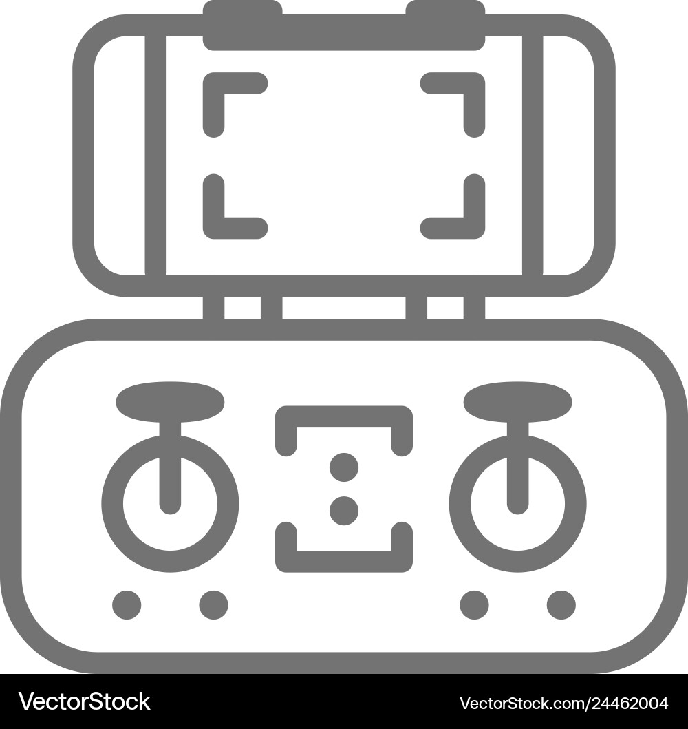 Mobile control panel for drone remote controller Mobile control panel for drone remote controller vector image